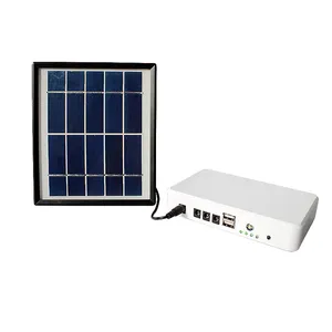 Bateria solar dc sistema de energia para celular, banco de energia para carregamento de celular para áreas externas e acampamento 6v/5w