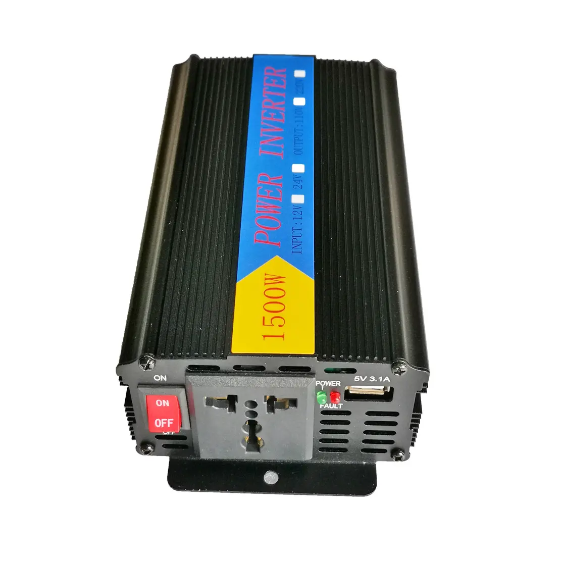 Inverter Daya Gelombang Sinus Murni, Inverter Daya DC 12V 24V AC 110V 220V Daya 1500W 2000W 3000W 4000W Mobil dengan Tampilan LED