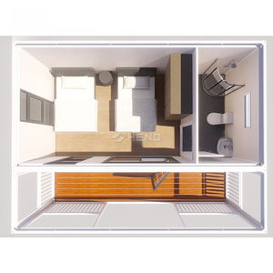 <span class=keywords><strong>Maison</strong></span> conteneur préfabriquée mobile de 20 pieds, démontable et portable, avec salles de bain, utilisable comme abri de jardin, mini-villa, bureau à domicile ou <span class=keywords><strong>maison</strong></span> mobile. - Product Image 4