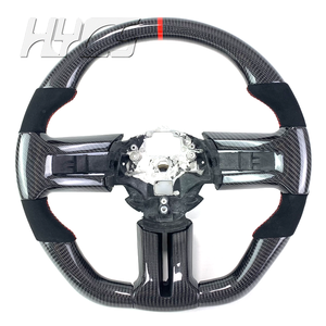 Accessoires intérieurs de voiture Volant sport en fibre de carbone forgée pour <span class=keywords><strong>Ford</strong></span> <span class=keywords><strong>Mustang</strong></span> 2008 2009 2010 <span class=keywords><strong>2011</strong></span> 2012 2013 - Product Image 3