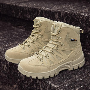 पुरुषों के प्लस आकार के मोटे एकमात्र सामरिक जूते-सभी पहनने के लिए प्रतिरोधी poxford ऊपरी हिकिंग जूते - Product Image 6