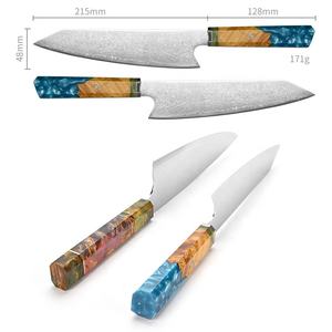 Cuisine Damast Gyuto 8 pouces professionnel allemand Damas VG10 couteau de chef avec manche octogonal - Product Image 4