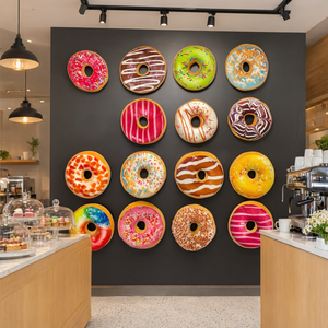 Giant <b>Donut</b> <b>Wall</b> Sculpture for Bakery and Cafe Display - Product Image 3