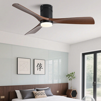 Ventilateurs de plafond avec lumières et télécommande, directement de l'usine, ventilateur de plafond moderne pour chambre à coucher, salon, 6 vitesses, réversible, moteur silencieux à courant continu