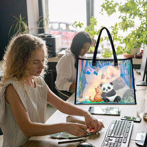 Bolso de mano transparente para mujer a la moda, bolso de gelatina holográfica de TPU de Pvc impermeable, Bolso de Plástico para compras de hombro para mujer - Product Image 6