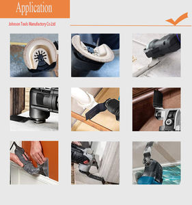 Lames semi-circulaires 64mm Lames d'<span class=keywords><strong>outil</strong></span> oscillantes à pointe en carbure à ajustement rapide pour couper la brique - Product Image 4