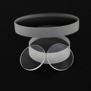 Zhqh แผ่นควอตซ์ใสทรงกลมใสมีความบริสุทธิ์สูงแผ่นแก้วซิลิก้าแบบแผ่นใส - Product Image 6