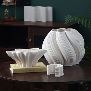 Set di Vasi in Ceramica Creative Circle, Ornamento in Stile <span class=keywords><strong>Moderno</strong></span> e Semplice, Dimensioni 10-30cm per Decorazioni da Tavolo e <span class=keywords><strong>Centrotavola</strong></span> per Matrimoni - Product Image 2
