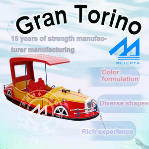 水上タクシーボート水上遊具工場水上遊具クラシックバンパーカーボートデザイングラスファイバーペダル電気ボート - Product Image 3