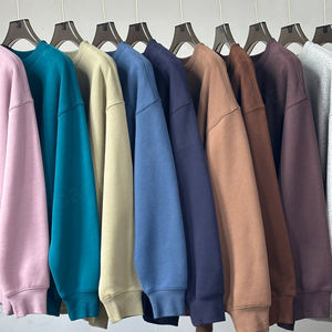 High Quality Custom Logo Streetwear <b>Tshirt</b> Heavyweight Fleece 350 Gsm Crew Neck <b>Long</b> <b>Sleeve</b> Cotton Oversized T Shirt for <b>Men</b> - Product Image 1