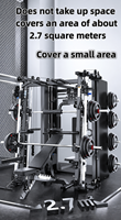 ZY- Smith Machine Functional Trainer Power Rack avec Crossover par Câble, Multi-Gym, Équipement de Fitness à Domicile, Système d'Entraînement Tout-en-un