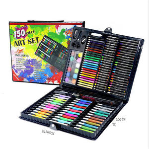 Lot de jouets de dessin pour enfants en gros – Ensemble de 150 crayons aquarelles et outils de dessin – Coffret cadeau pour enfants – Kit de dessin artistique - Product Image 1