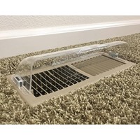 Déflecteur d'air et de chaleur magnétique pour évents Évent de mur latéral et de plafond en plastique avec plaque de guidage du vent Fournitures de jardin