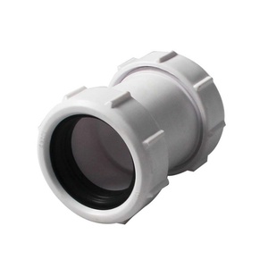 40 MM Straight Kitchen Pipe Coupling for Straight Pipe Connector 40mm PVC Pipe Adapter Waste Compression Straight Connector - Product Image 1