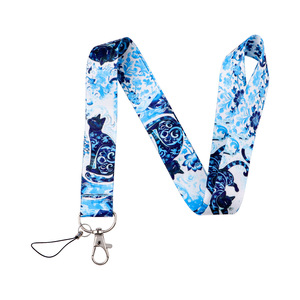 Lanière WOWEI Kitty National Park Wave en polyester, imprimée par transfert thermique, détachable, pour téléphone portable et porte-carte d'identité - Product Image 4