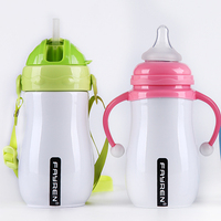 FAYREN Biberon de lait isolé portable en acier inoxydable pour bébé