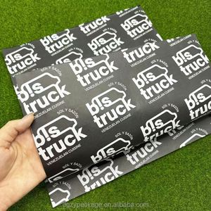 Papier d'emballage alimentaire biodégradable personnalisé, résistant à la graisse, pour l'emballage des hamburgers et des biscuits - Product Image 6