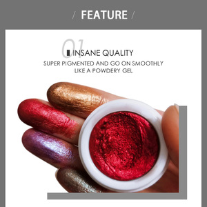 กลิตเตอร์อายแชโดว์สีขาวดำสีเมทัลลิกเปลี่ยนสีได้ฉลากส่วนตัว - Product Image 6