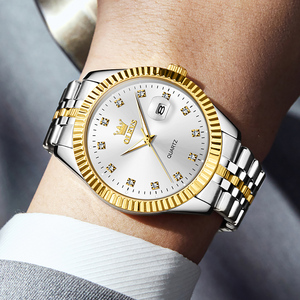 Diamant Hardlex <span class=keywords><strong>Montre</strong></span> pour Homme Bracelet en Acier Inoxydable Montres pour Hommes Original De Luxe Quartz Étanche Date <span class=keywords><strong>Montre</strong></span>-Bracelet - Product Image 4