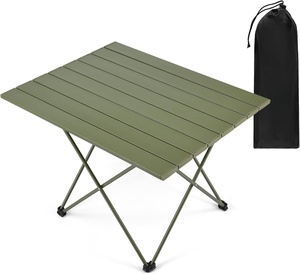 Tavolo <span class=keywords><strong>da</strong></span> <span class=keywords><strong>campeggio</strong></span> portatile ultraleggero piccolo pieghevole <span class=keywords><strong>da</strong></span> esterno <span class=keywords><strong>in</strong></span> metallo/<span class=keywords><strong>alluminio</strong></span> per auto e <span class=keywords><strong>campeggio</strong></span> con pannello <span class=keywords><strong>in</strong></span> stile Roll up - Product Image 2