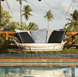 Chaises longues <span class=keywords><strong>de</strong></span> jardin modernes en corde tressée pour tous les temps, meubles <span class=keywords><strong>de</strong></span> jardin, lit <span class=keywords><strong>de</strong></span> jour extérieur - Product Image 1