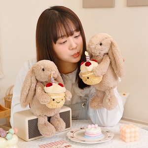 Jellycat Custom Stuffed Safe <strong>Rabbit</strong> Hug Cake Plush Toy With Short Plush Pp Cotton Filling <strong>Comforter</strong> For Birthday - Product Image 3