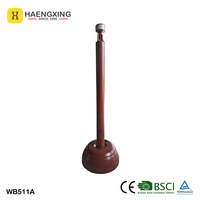 Poteau de signalisation en plastique Hengxing WB511A marron 850 mm en PE, barrière de sécurité pour chantier routier, avec chaîne et remplissage d'eau
