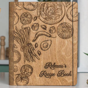<span class=keywords><strong>Livre</strong></span> de recettes en bois pour cuisine personnalisé couverture en bois journal intime Micro logo gravé personnalisé pour les cadeaux de chefs de restaurant <span class=keywords><strong>livre</strong></span> de recettes en bois - Product Image 1