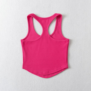 Design Hollow <strong>Racer</strong> <strong>Back</strong> <strong>Vest</strong> Ladies Sexy Tight Crop Top Tank Top - Product Image 4