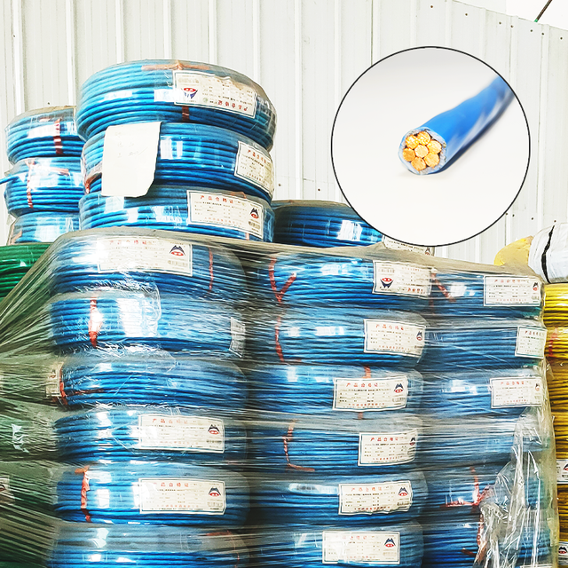 H07V-R H07V-U NYA 6491X BV BVR 450/750V 1-core Multi-stranded Copper PVC Insulated Flexible Wire and Cable for Home Wiring
