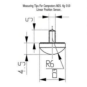 Conseils de mesure pour comparateurs M2.5 6g R6 10 Capteur de position linéaire - Product Image 1
