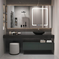 Wastafel kamar mandi, meja rias Modern kamar mandi desain Modern wastafel ganda lemari kamar mandi