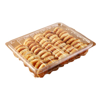 Boîte à gâteau rectangulaire avec couvercle, boîte à gâteau ronde transparente jetable, grande capacité, boîte à pâtisserie en forme de dôme