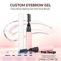Gel Alis Custom Logo Grosir Anti Luntur Dengan Sikat Tahan Air Tahan Lama Anti Noda Pena Gel Alis Alami
