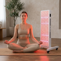 Panneau de luminothérapie infrarouge pour soulager la douleur - Appareil LED sur pied avec écran tactile, contrôle par application et modes intelligents pour les douleurs articulaires et musculaires