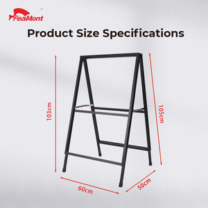 Двусторонний стенд для плакатов FEAMONT для выставок и розничных магазинов, конструкция с защитой от ветра для эффективной рекламы - Product Image 2