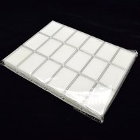 Boîte de présentation en pierre acrylique transparent de taille personnalisée Boîte de rangement pour perles et bijoux Boîte conteneur en diamant avec éponge noire et blanche