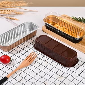 Rectangular <b>Takeaway</b> Thicker Pan Food Tray Kitchen Cake Baking Cup Disposable Aluminum Foil <b>Container</b> - Product Image 5
