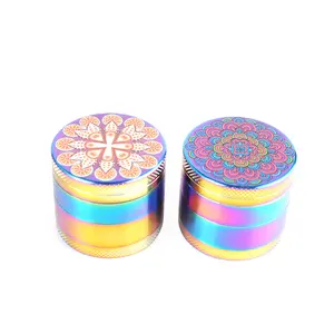 Yufan Top Selling Products Wholesale Basic Plain Herb Grinder 40mm 4 Layers 4 Pieces Smoke Grinder Metal Tobacco Grinder