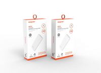 Wopow WP02 20W 20000mAh Batterie externe ultra-mince avec écran LED, chargeur rapide haute densité avec sorties Type-C, Micro USB et USB-A