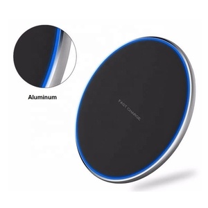 Nhanh Chóng Sạc 10W LED Ánh Sáng <span class=keywords><strong>Qi</strong></span> Sạc Không Dây Di Động Điện Thoại Không Dây Sạc Pad Cho iPhone Xs Max X 8 cộng Với - Product Image 2