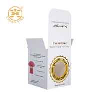 Boîte d'emballage en papier blanc avec logo en feuille d'or personnalisé, forme personnalisée, boîte rigide pour cosmétiques, salon de beauté, impression CMJN avec fenêtre vide