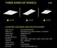 Flexstar 120 W LED à spectre complet élèvent la lumière de panneau de 120 watts pour la tente hydroponique