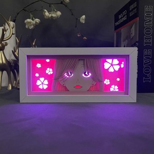 Caja DE LUZ DE Anime <span class=keywords><strong>Nana</strong></span> Komatsu para decoración de dormitorio infantil <span class=keywords><strong>Manga</strong></span> LED luz de noche Hachi caja de luz de corte de papel al lado de la lámpara - Product Image 6