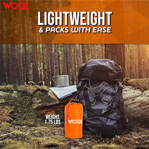 WOQI три в одном уличный плащ с капюшоном, уличный плотный плащ с клейкой пряжкой, аварийный плащ для кемпинга - Product Image 5