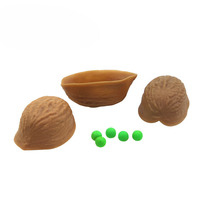 Jeu de magie avec coquilles de noix, trois coquilles et un pois, accessoire de magie de rue pour débutants, jouet pour enfants, spectacle de fête