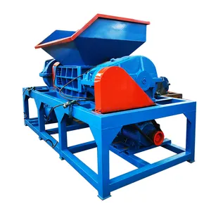 Supply RDF fuel rod double shaft shredder JH400 type scrap metal scrap iron shredder