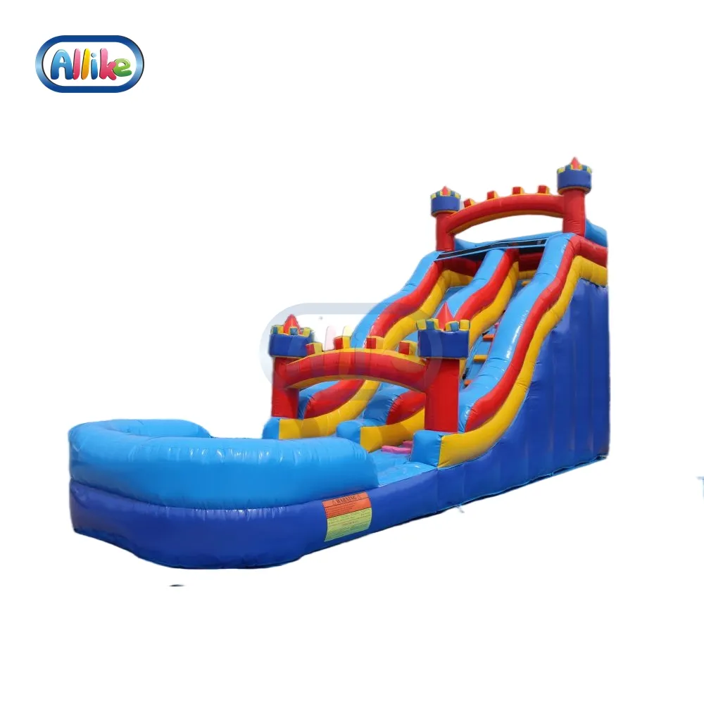 Water Park Rides Slides Of Swimming Pool For Sale Inflatable White Bounce House Slide