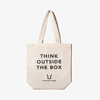 Emballage imprimable en gros petit grand sac fourre-tout en toile de coton sacs fourre-tout en toile personnalisés avec logo imprimé personnalisé