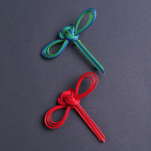 Bamboo Brooches Bowknot Shape Traditional Chinese Hair Accessories Unisex Gift For Hanfu Cheongsam Wear - Product Image 2